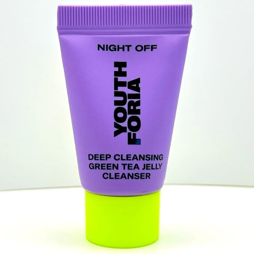 🦋$10 ~ YOUTHFORIA ~ Night Off Face Wash ~ Deep Cleansing Green Tea Jelly ~ NEW